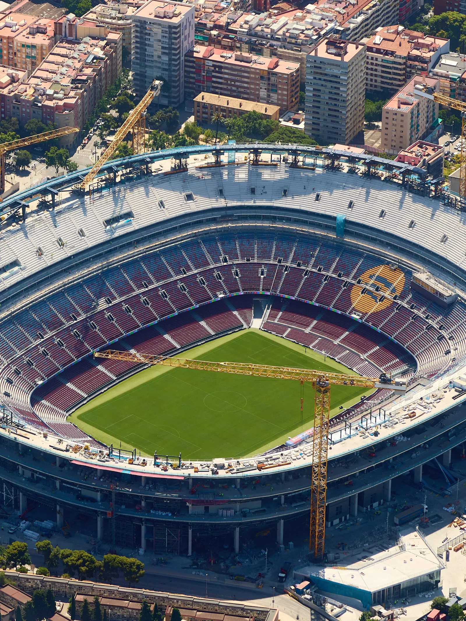Image may contain Outdoors Architecture Building Arena Stadium and Aerial View