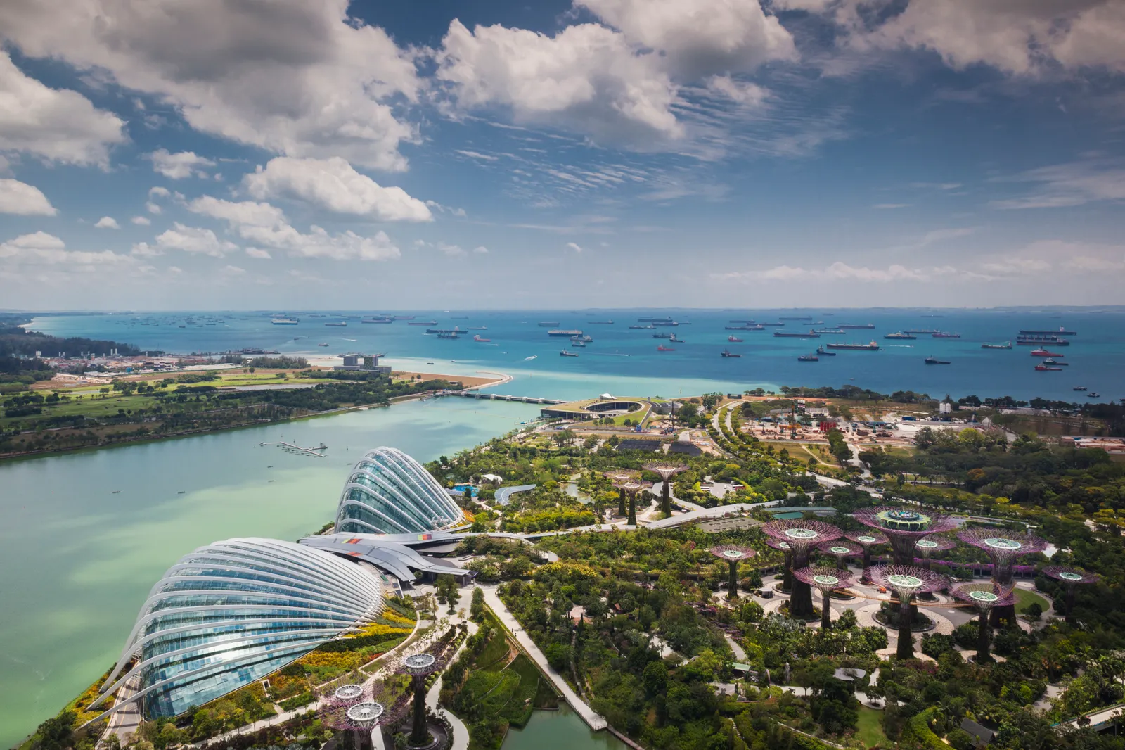 Image may contain Architecture Building Cityscape Urban Outdoors Nature Sea Water Sky Bridge Coast and Shoreline