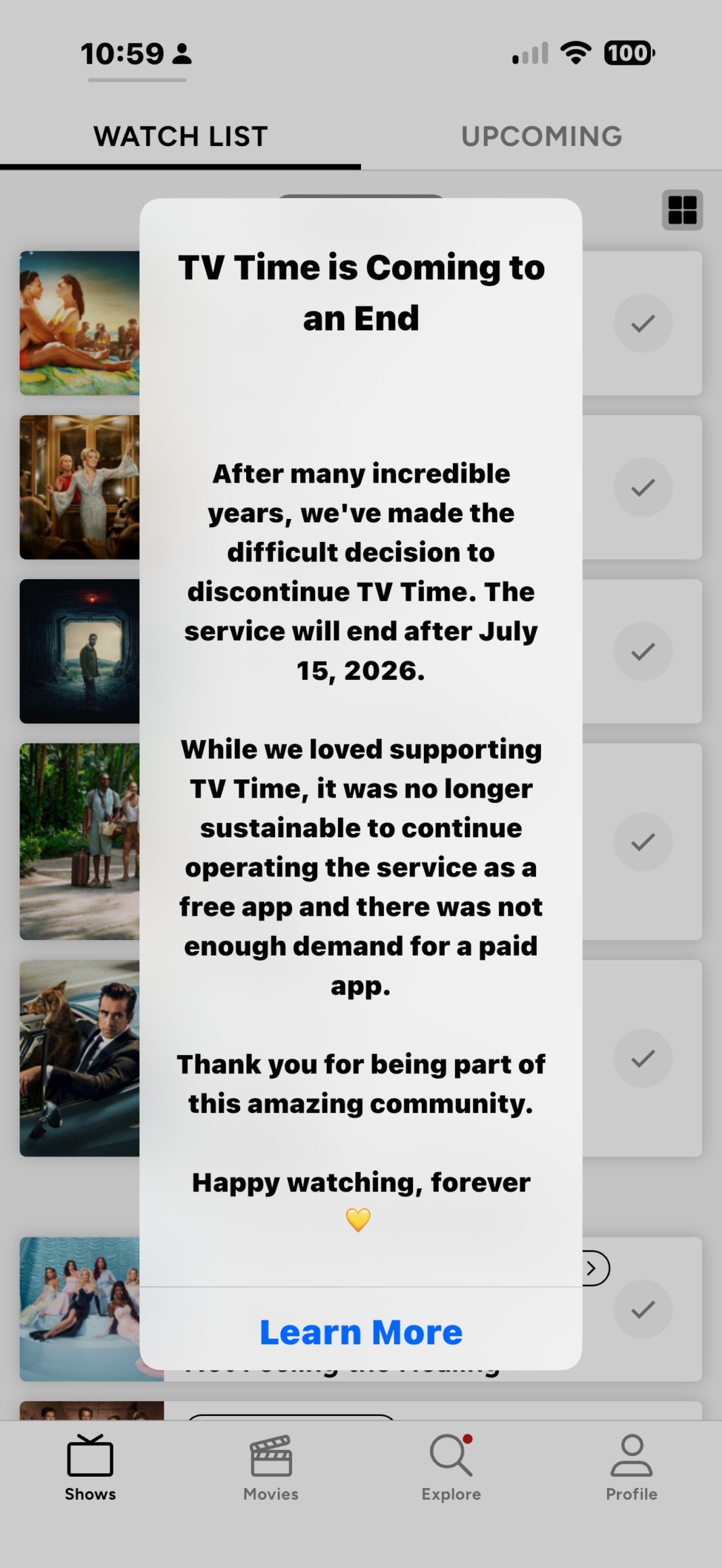 Popular TV-tracking app TV Time is shutting down as company focuses on AI Popular TV-tracking app TV Time is shutting down as company focuses on AI