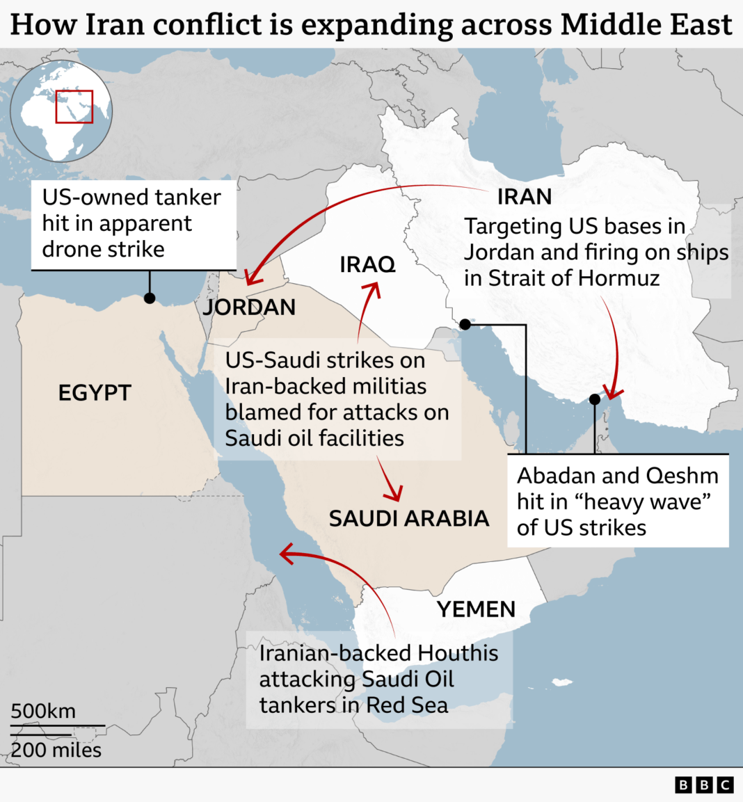 US launches ‘heavy’ strikes on Iran after attempted attack on American troops US launches ‘heavy’ strikes on Iran after attempted attack on American troops