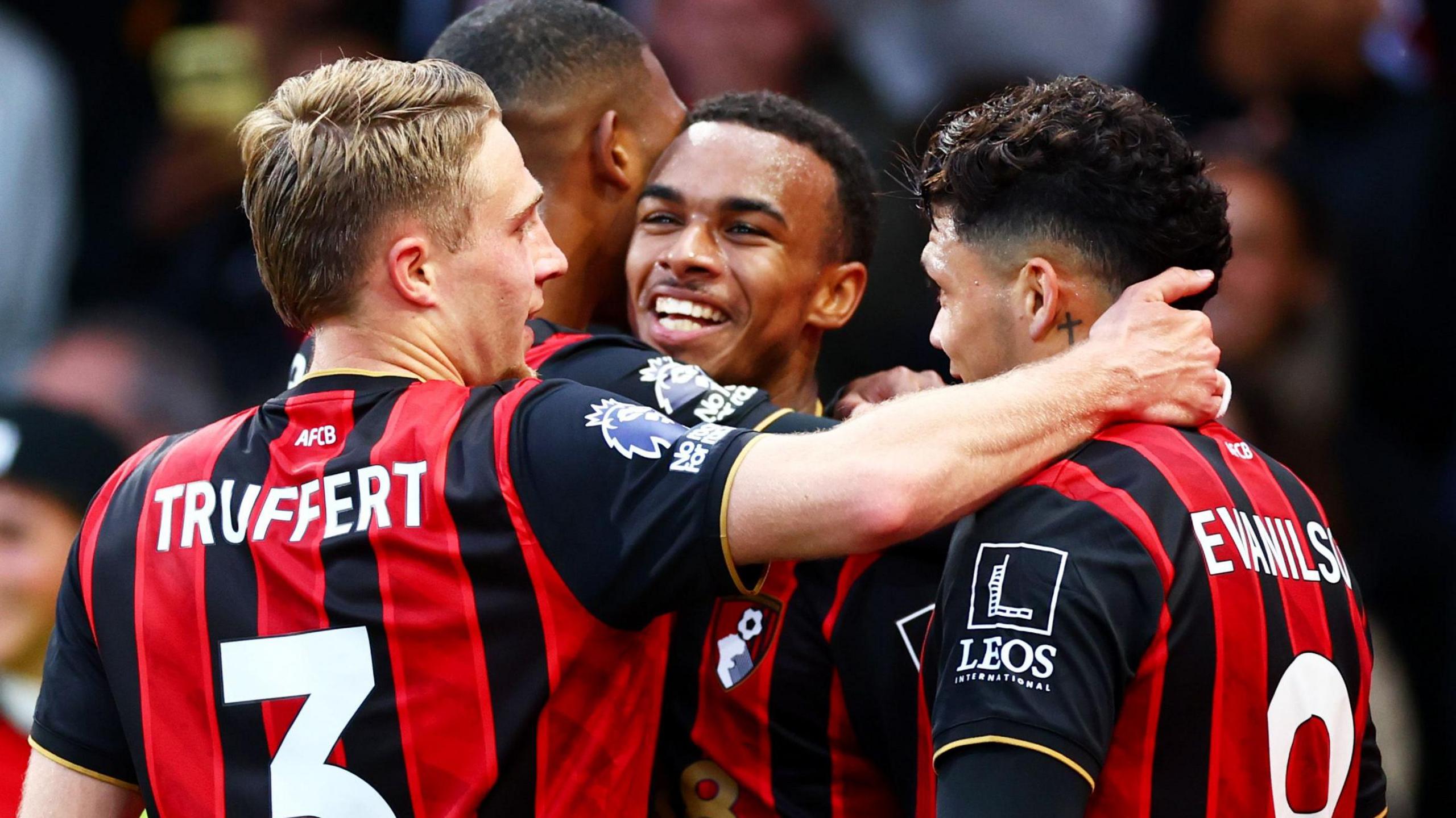 AFC Bournemouth players celebrate a goal
