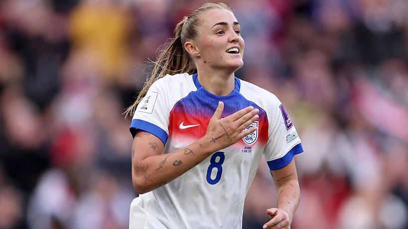 Georgia Stanway playing for England