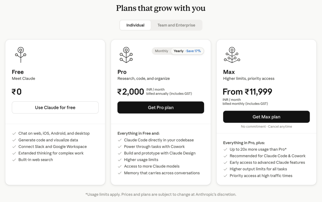 Anthropic starts localizing Claude pricing for India, its biggest market after the US Anthropic starts localizing Claude pricing for India, its biggest market after the US