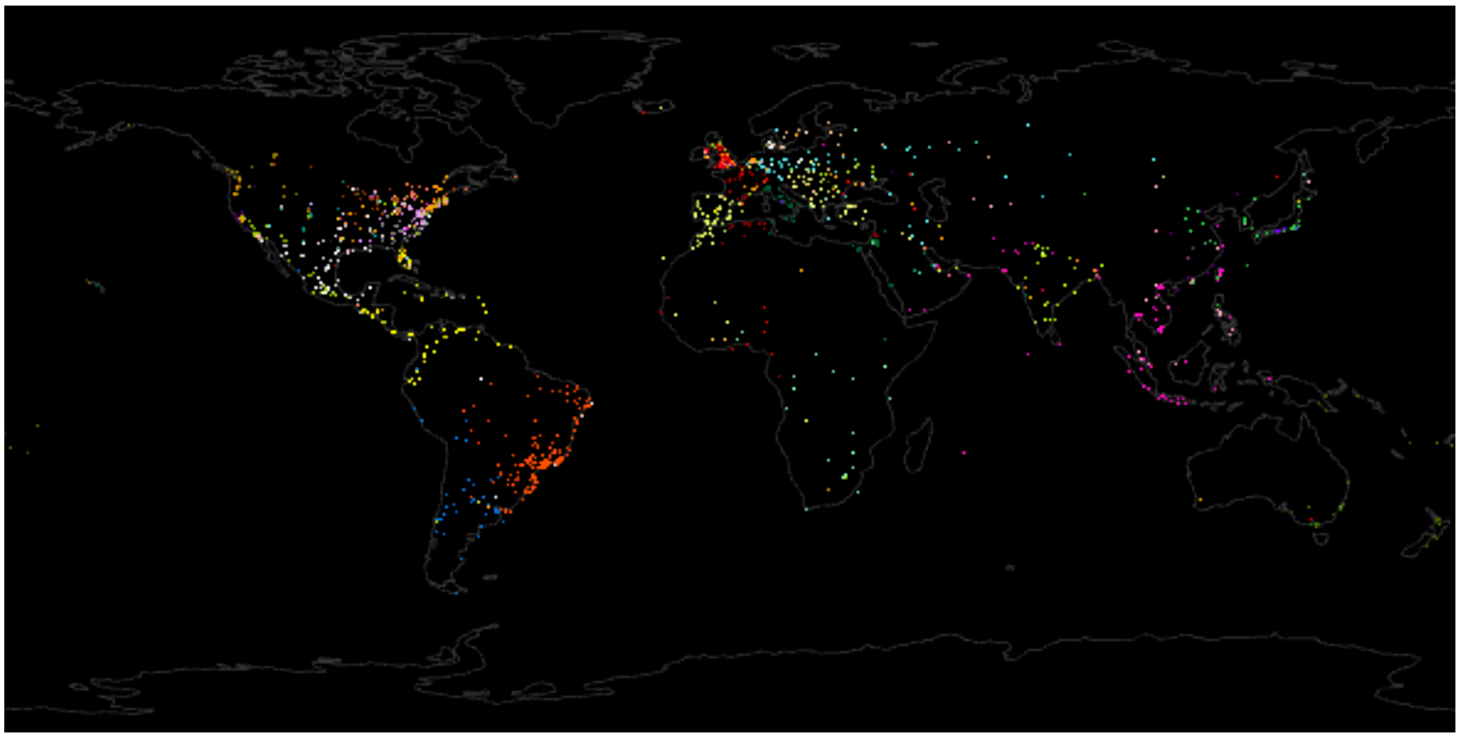 Automattic’s global network of data centers.