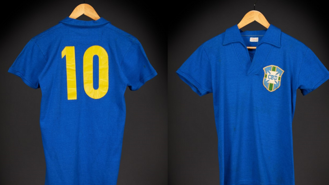 Pele’s 1958 World Cup final shirt sells for $4.9m Pele’s 1958 World Cup final shirt sells for $4.9m