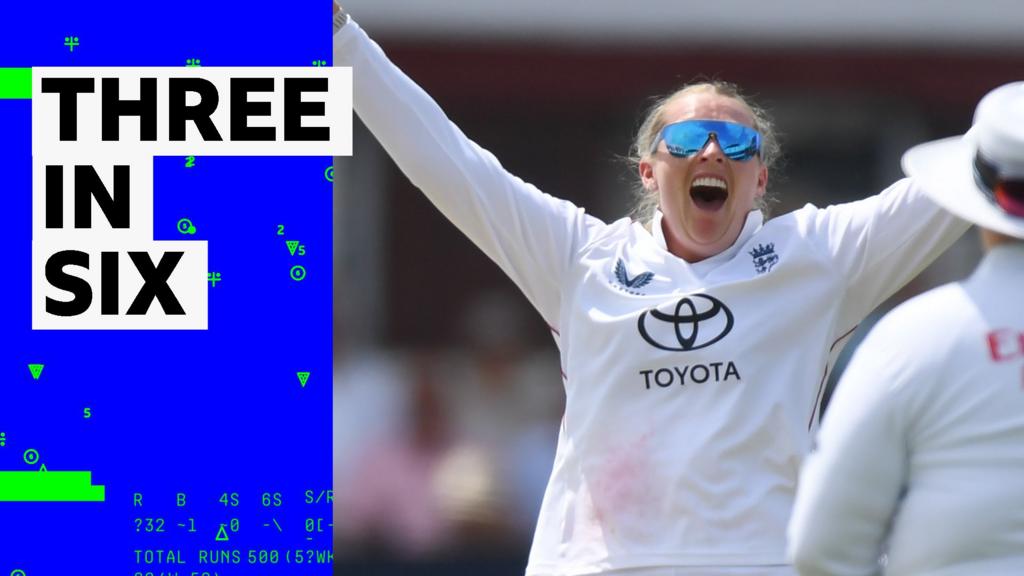 ‘She’s cleaned up!’ – Ecclestone takes three wickets in six balls ‘She’s cleaned up!’ – Ecclestone takes three wickets in six balls