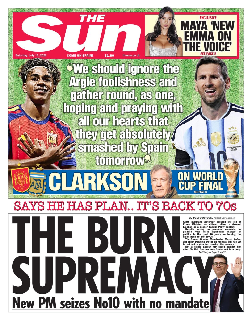 The Papers: ‘The Burn supremacy’ and ‘Spice up your wife’ The Papers: ‘The Burn supremacy’ and ‘Spice up your wife’