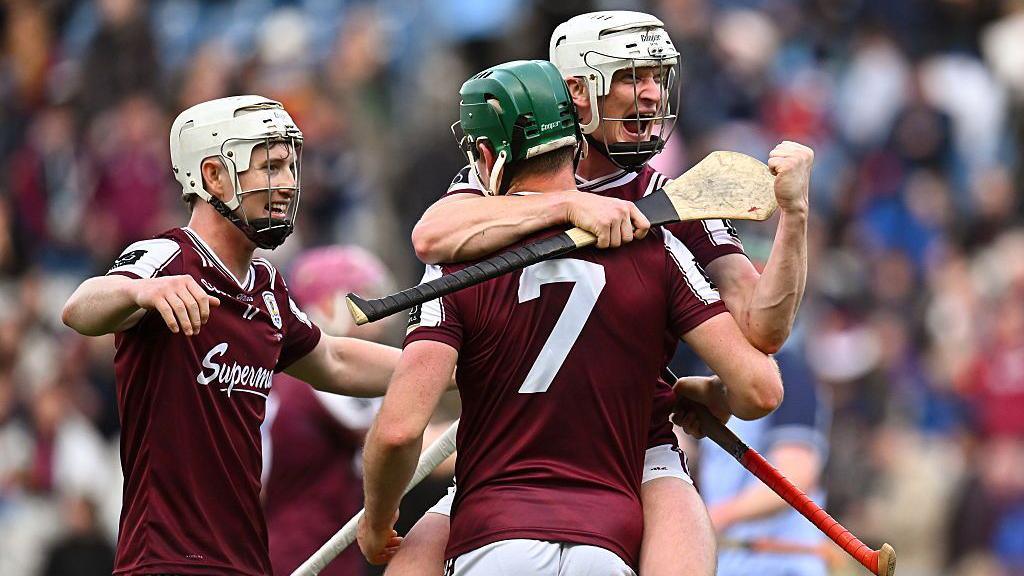 Galway players celebrate