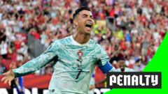 Ronaldo levels from penalty spot for Portugal Ronaldo levels from penalty spot for Portugal