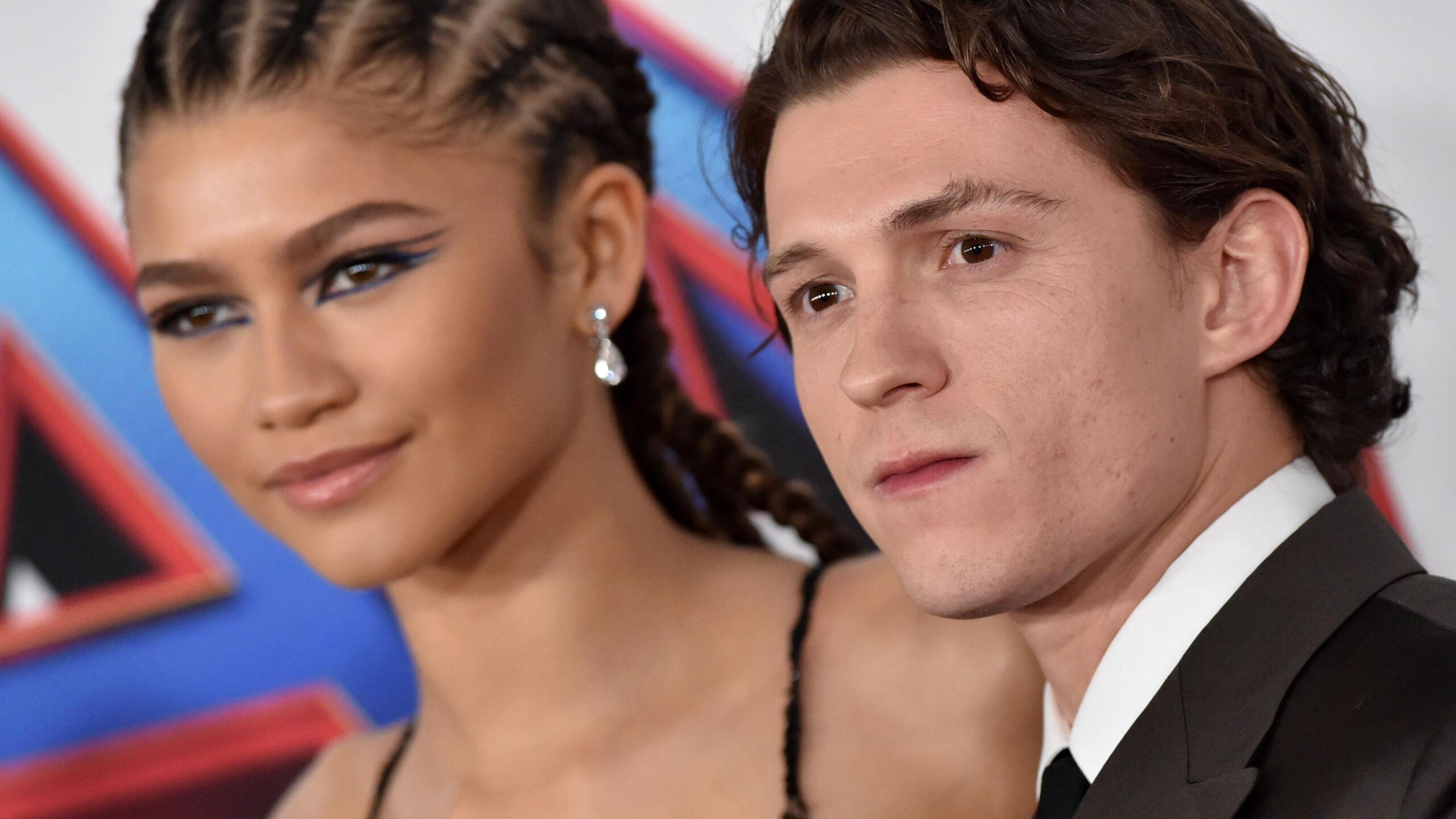 Zendaya and Tom Holland promoting Spider-Man: No Way Home in 2021