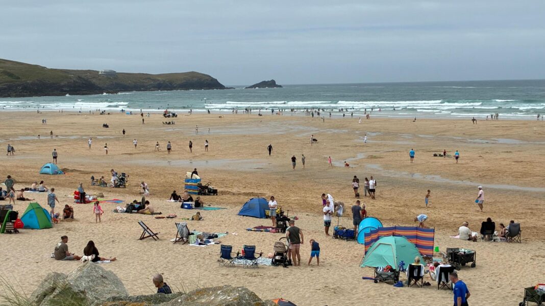 Man and woman die after being pulled from sea off Cornish beach Man and woman die after being pulled from sea off Cornish beach