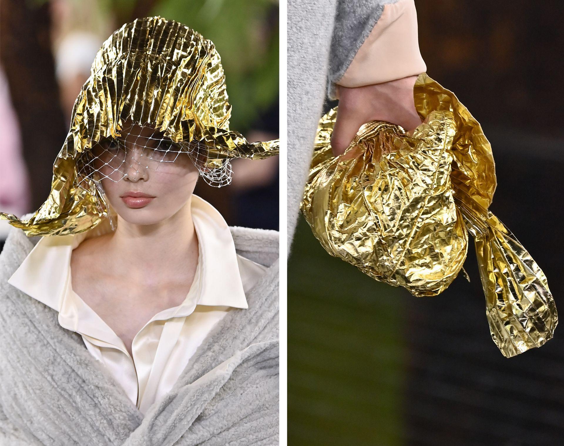 A model walks the runway during the Christian Dior Haute Couture Fall/Winter 2026-2027 fashion show as part of Paris Fashion Week on July 06, 2025 in Paris, France.