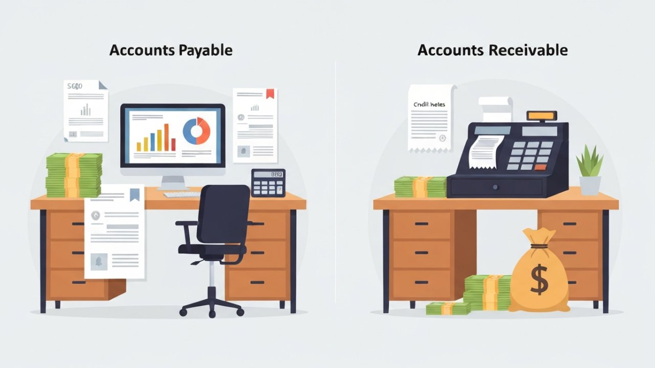 Comparison Between Accounts Payable and Accounts Receivable