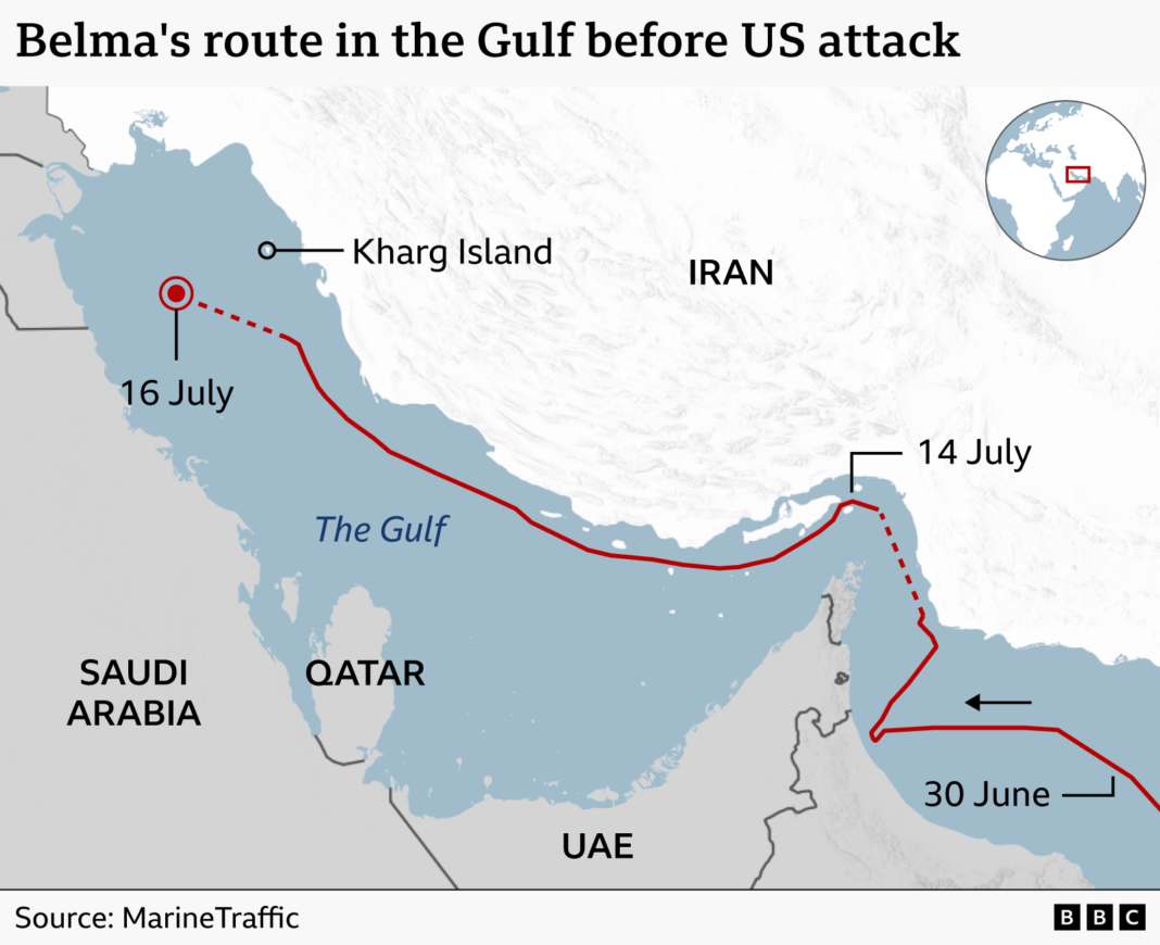 US strikes oil tanker with missiles as it enforces new Iran blockade US strikes oil tanker with missiles as it enforces new Iran blockade