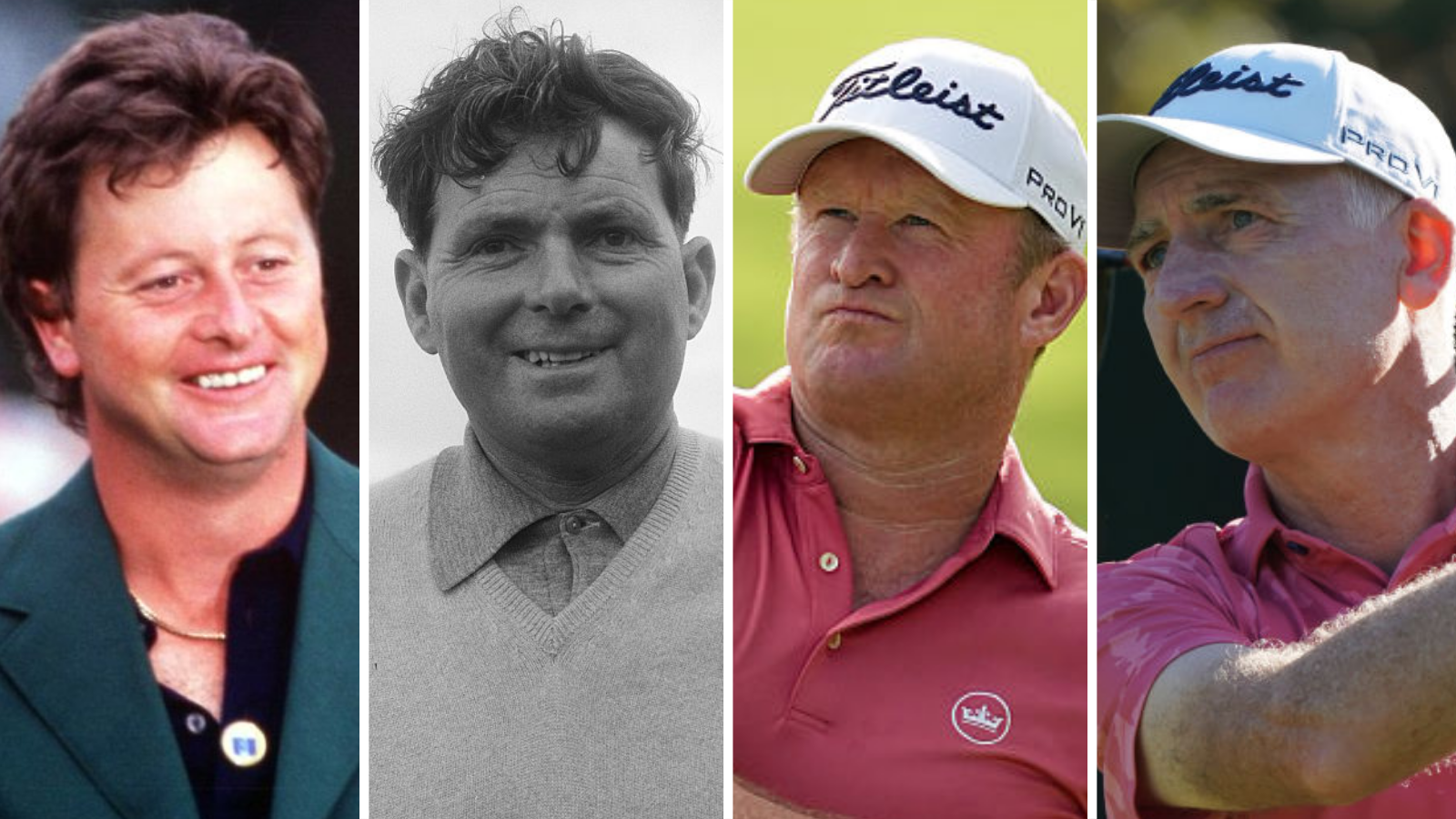 Welsh golfing greats Ian Woosnam, Dai Rees, Jamie Donaldson and Phillip Price