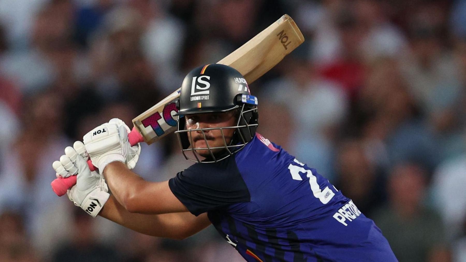 Lhuan-dre Pretorius batting for London Spirit