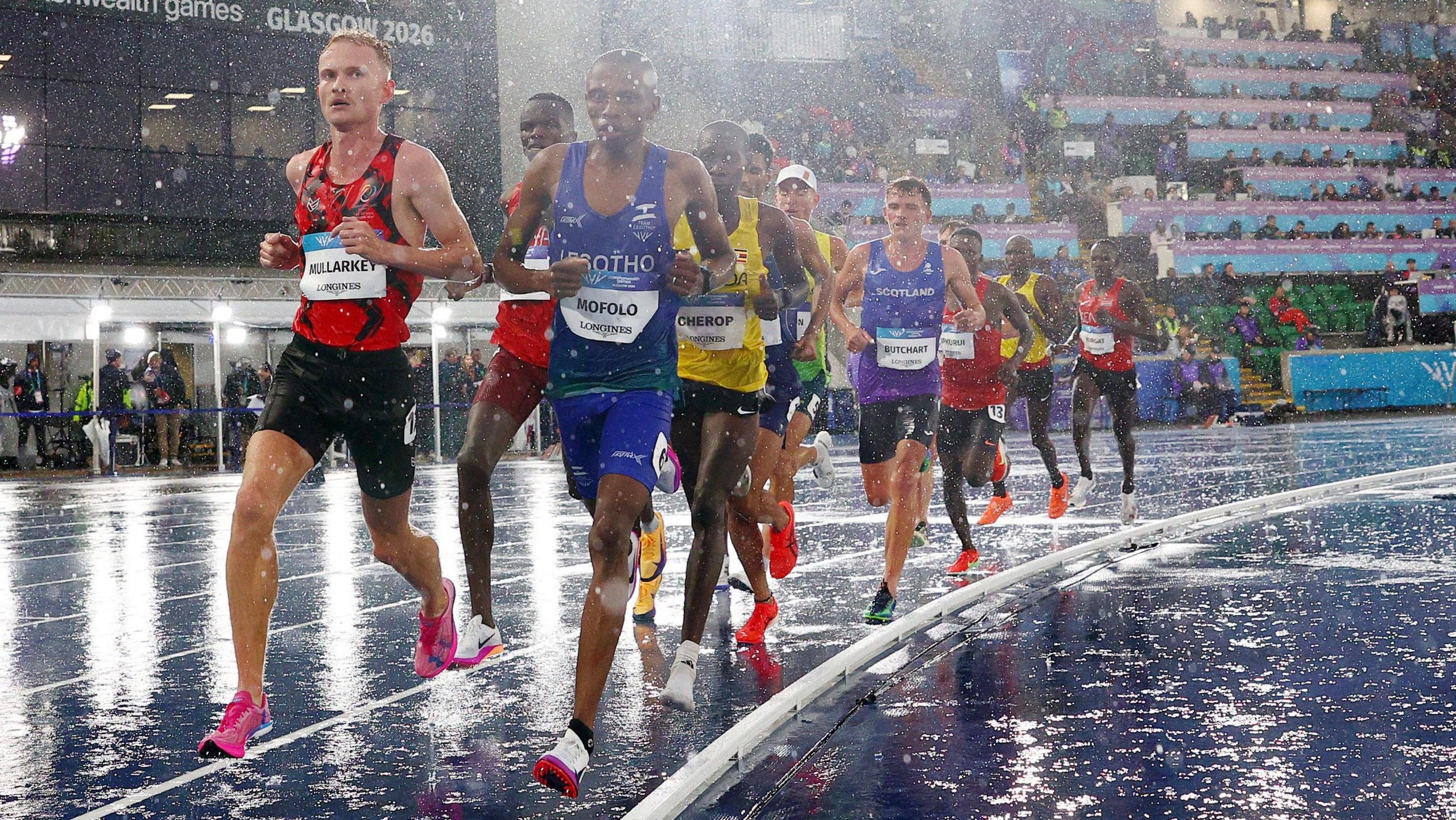 Torrential rain during the 10,000m at 2026 Commonwealth Games