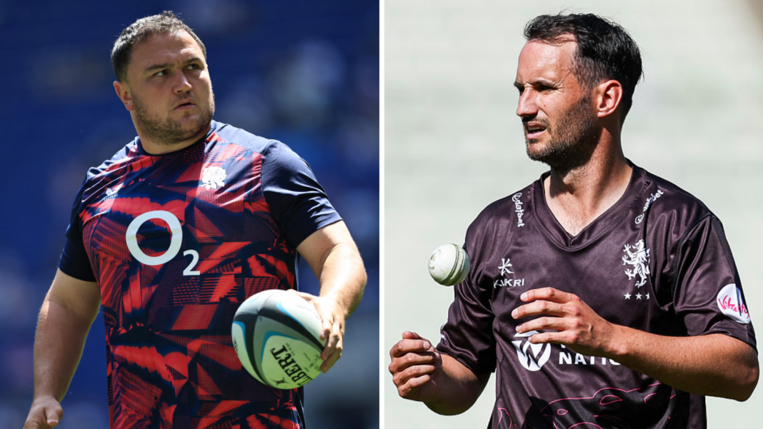 Rugby v cricket – England’s George swaps sports to help tackle MND Rugby v cricket – England’s George swaps sports to help tackle MND