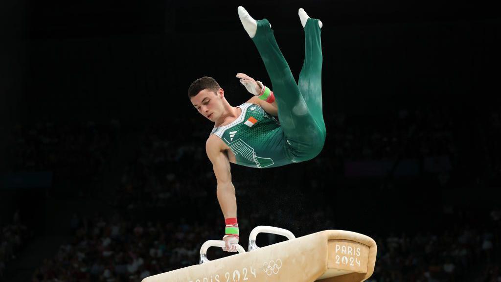 Rhys McClenaghan on pommel horse
