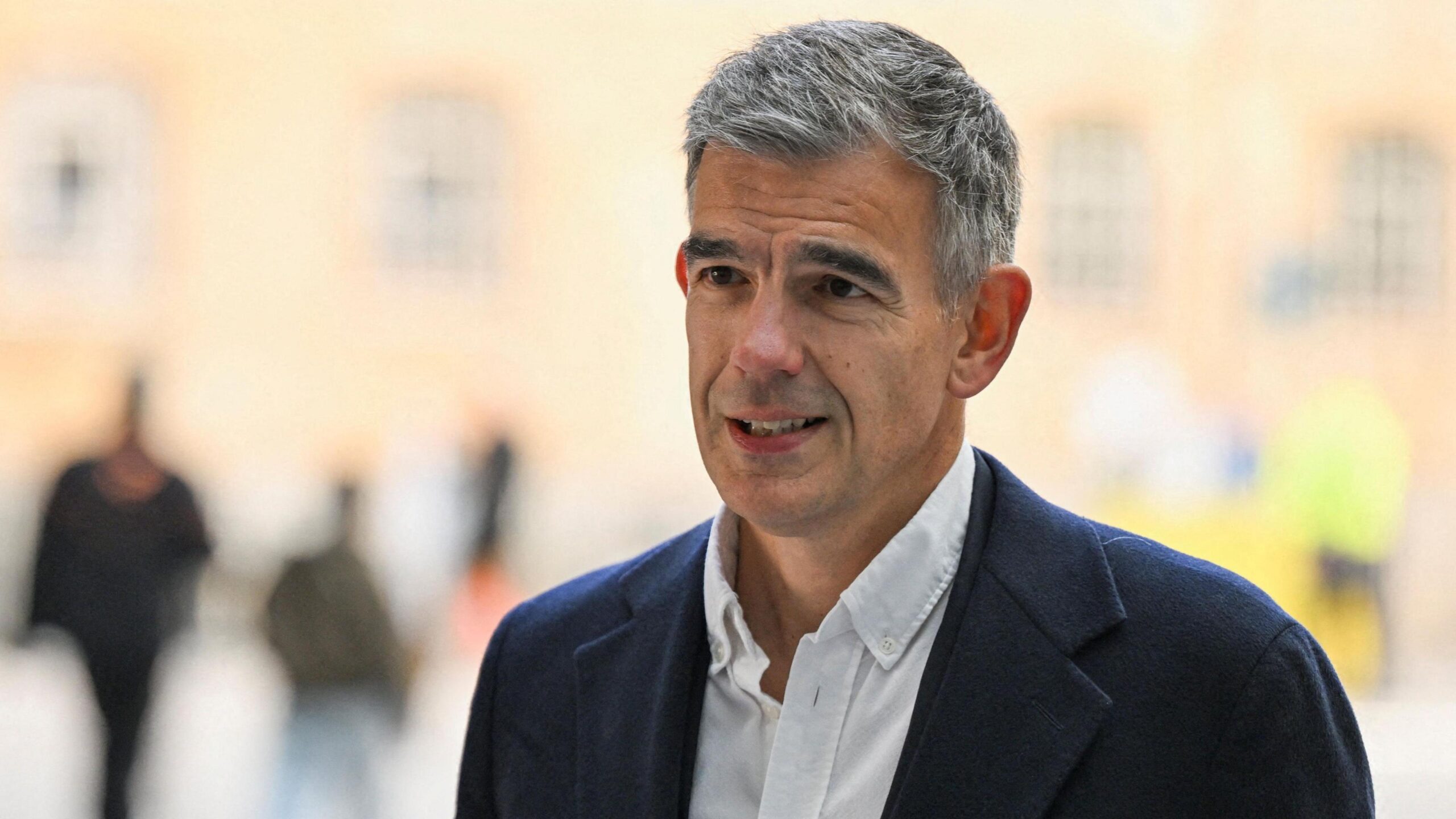 BBC director-general Matt Brittin seen outside New Broadcasting House on his first day in the role at the BBC, in London, on 18 May 2026