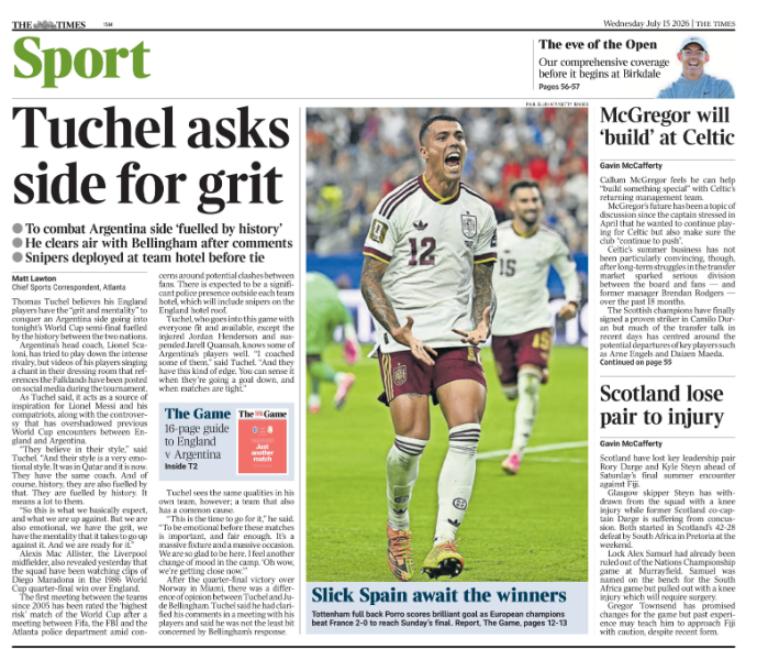 Times back page