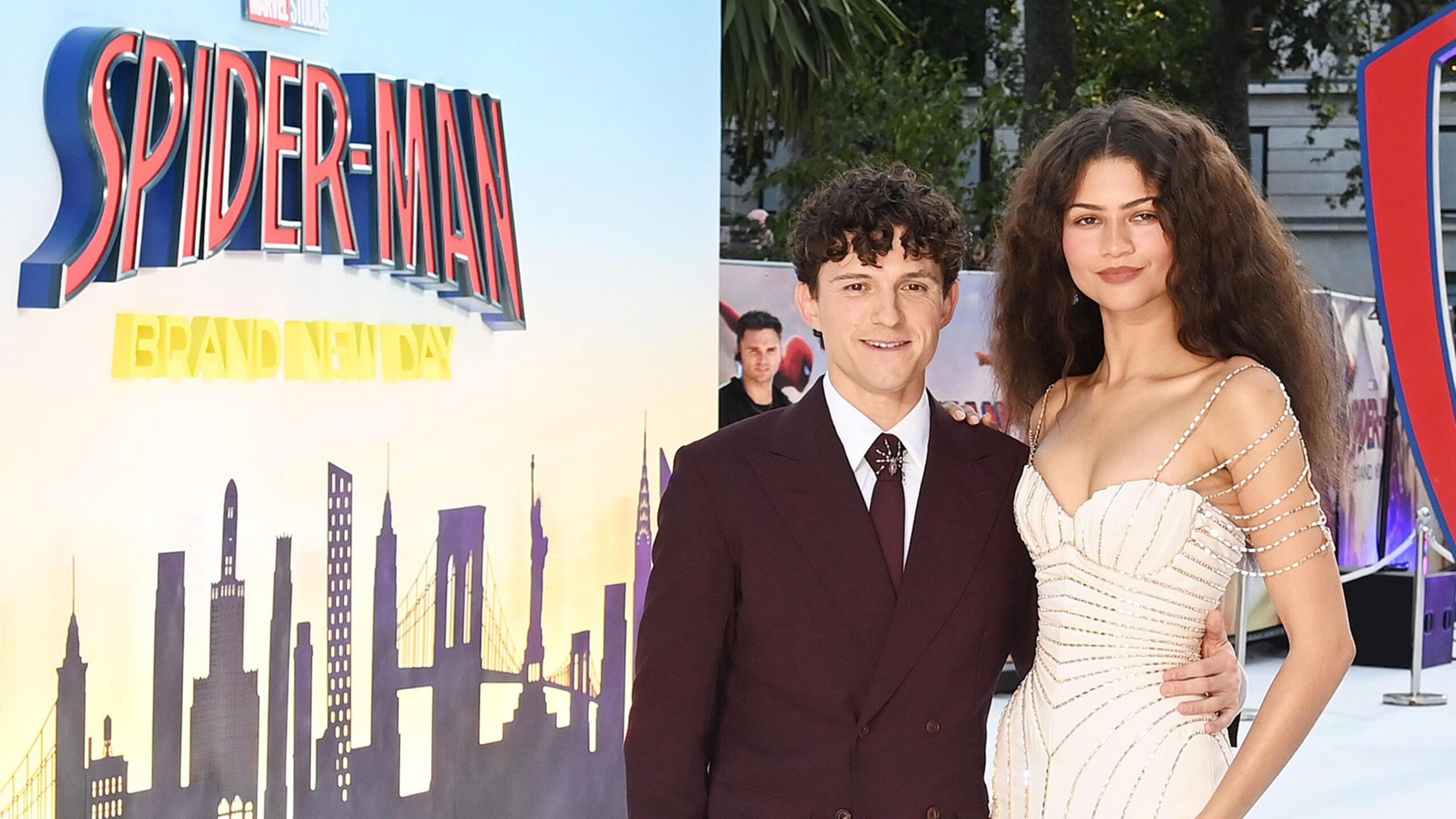 Tom Holland and Zendaya promoting Spider-Man: Brand New Day on Wednesday