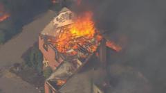Watch: Aerial footage shows homes engulfed in flames in Stourbridge Watch: Aerial footage shows homes engulfed in flames in Stourbridge