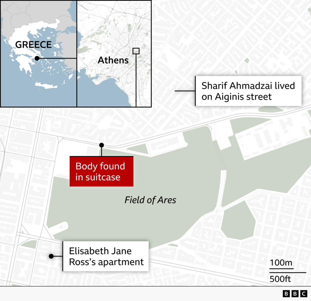 Afghan boxer arrested in Greece over discovery of Scottish woman’s body in suitcase Afghan boxer arrested in Greece over discovery of Scottish woman’s body in suitcase