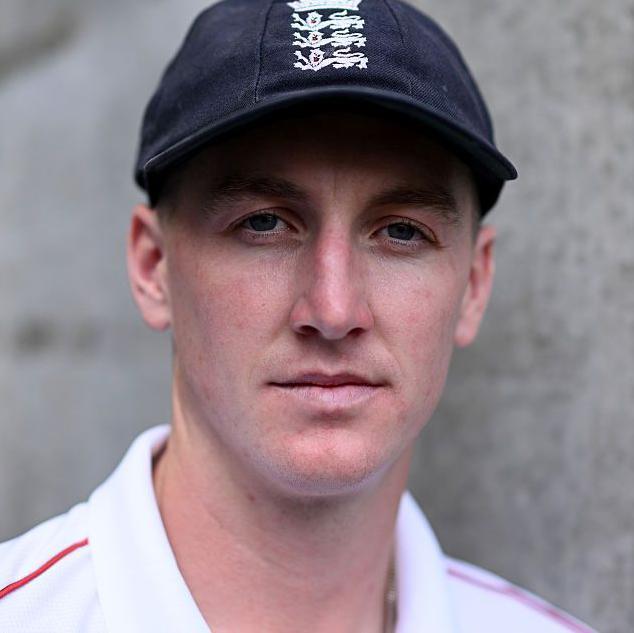 Portrait of England batter Harry Brook