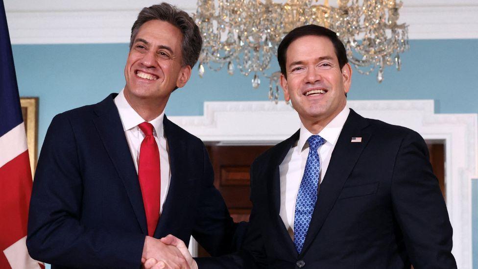 Miliband says re-opening Strait of Hormuz ‘essential’ as he meets Rubio Miliband says re-opening Strait of Hormuz ‘essential’ as he meets Rubio