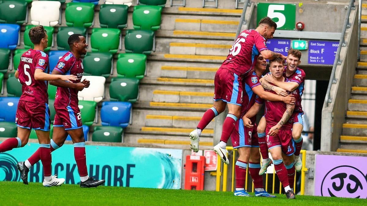 Chris McKee celebrating