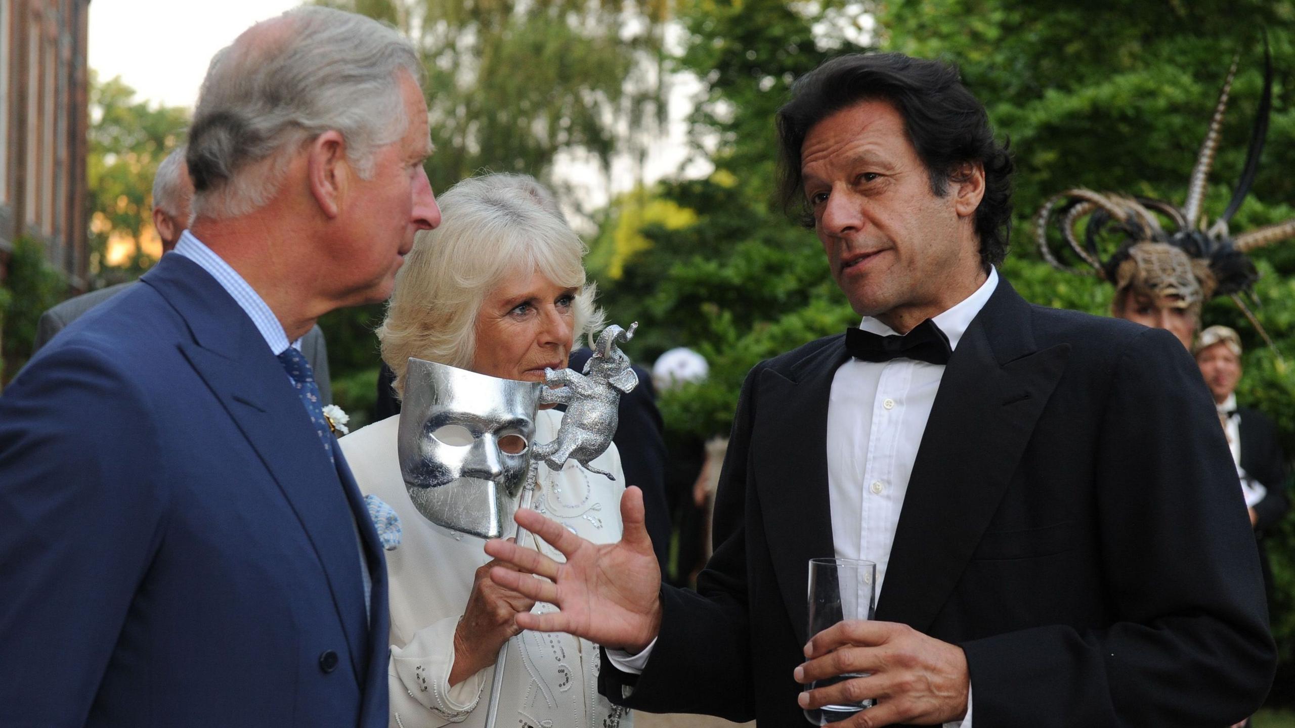 King Charles and Imran Khan at an event in 2013