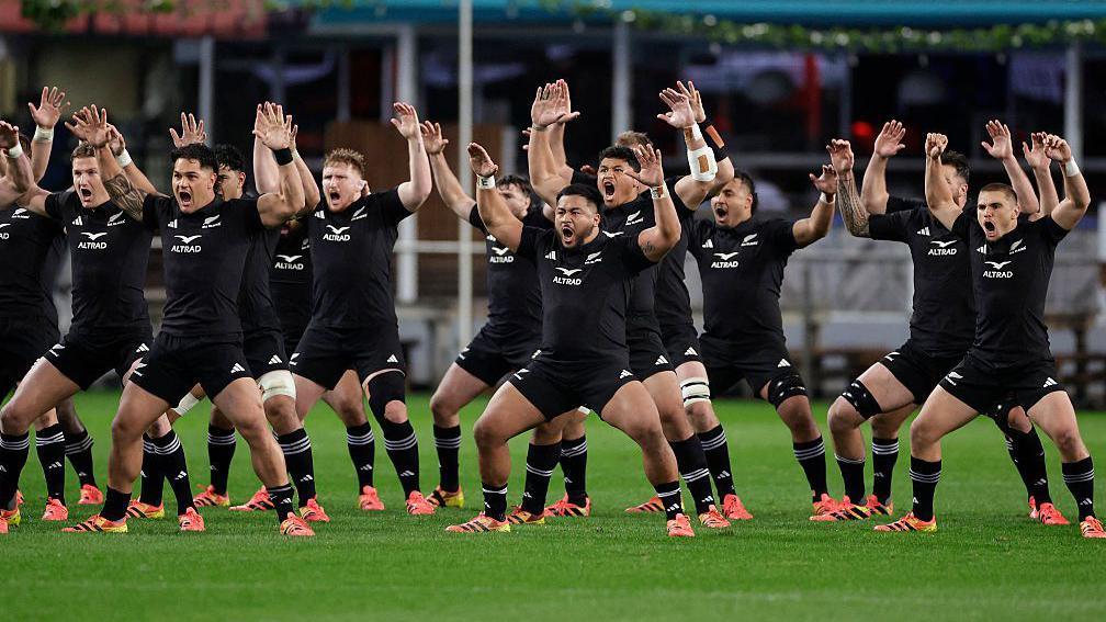 New Zealand perform the haka