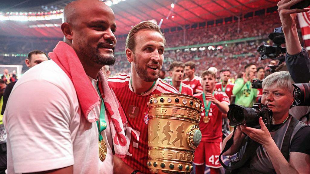 Vincent Kompany and Harry Kane helped Bayern Munich to the German Double last season