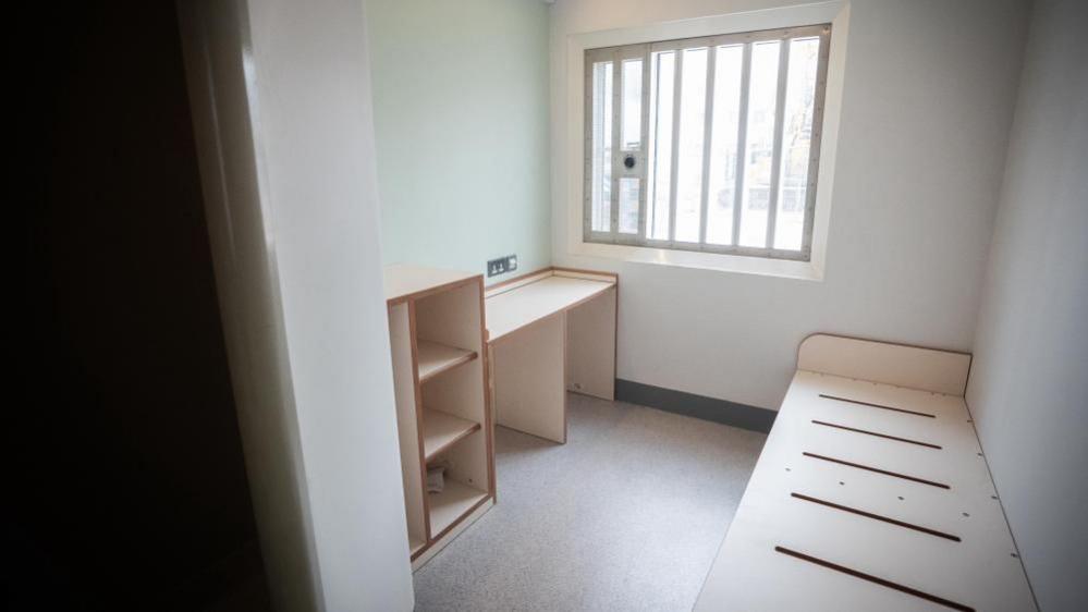 A cell at the new HMP Welland near Market Harborough in Leicestershire