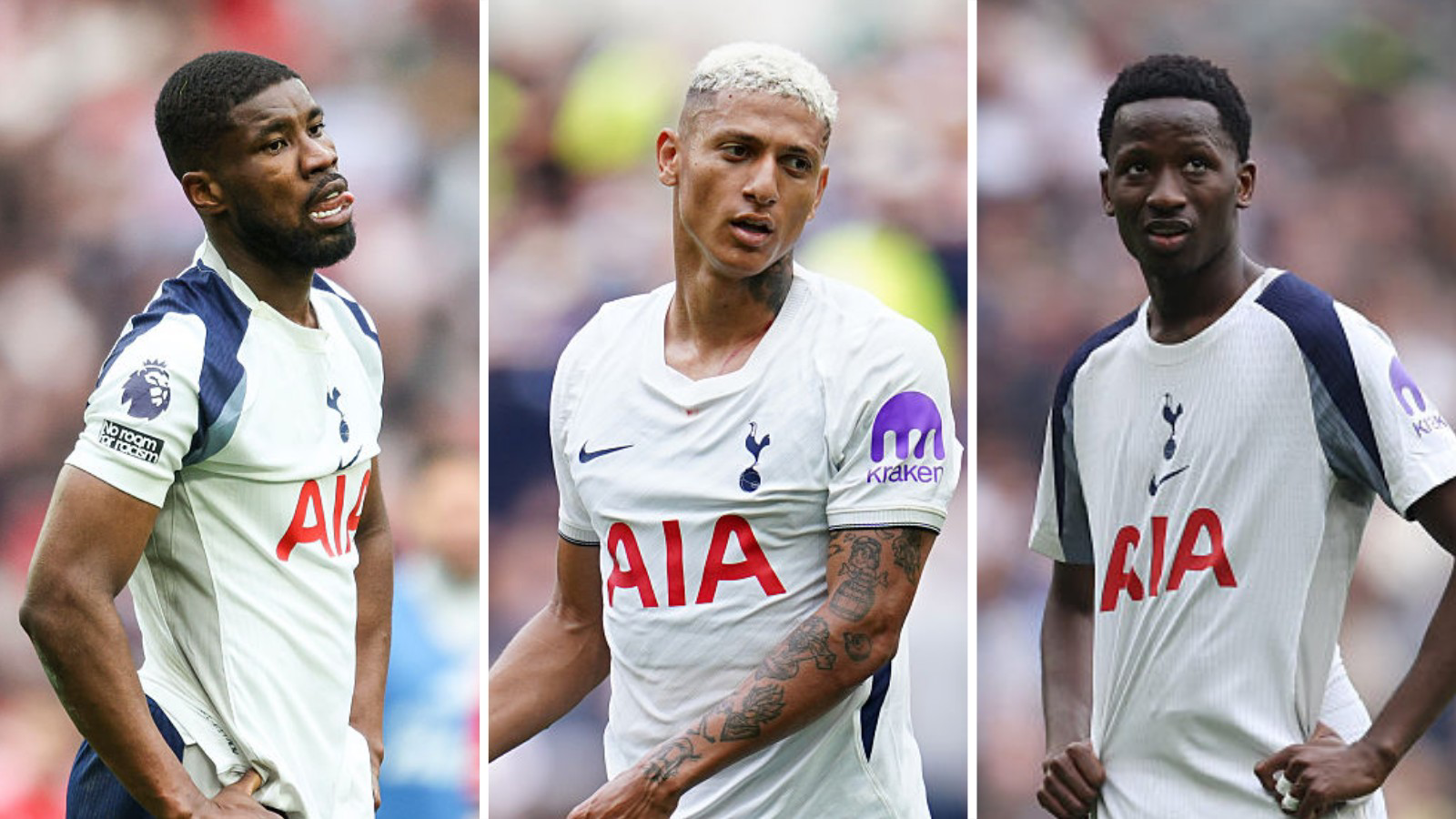 Kevin Danso, Richarlison and Pape Matar Sarr