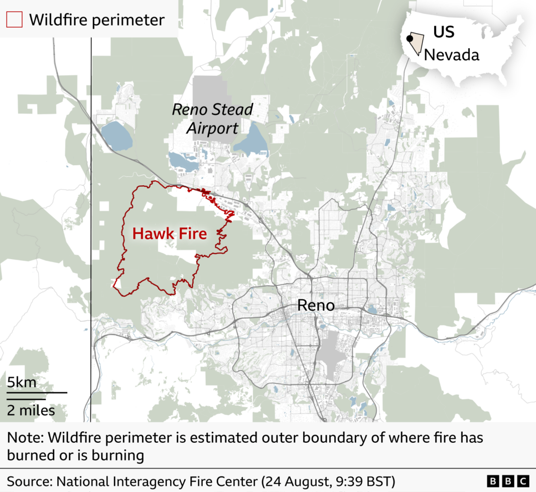 Nearly 90,000 told to evacuate as wildfire approaches Reno, Nevada Nearly 90,000 told to evacuate as wildfire approaches Reno, Nevada