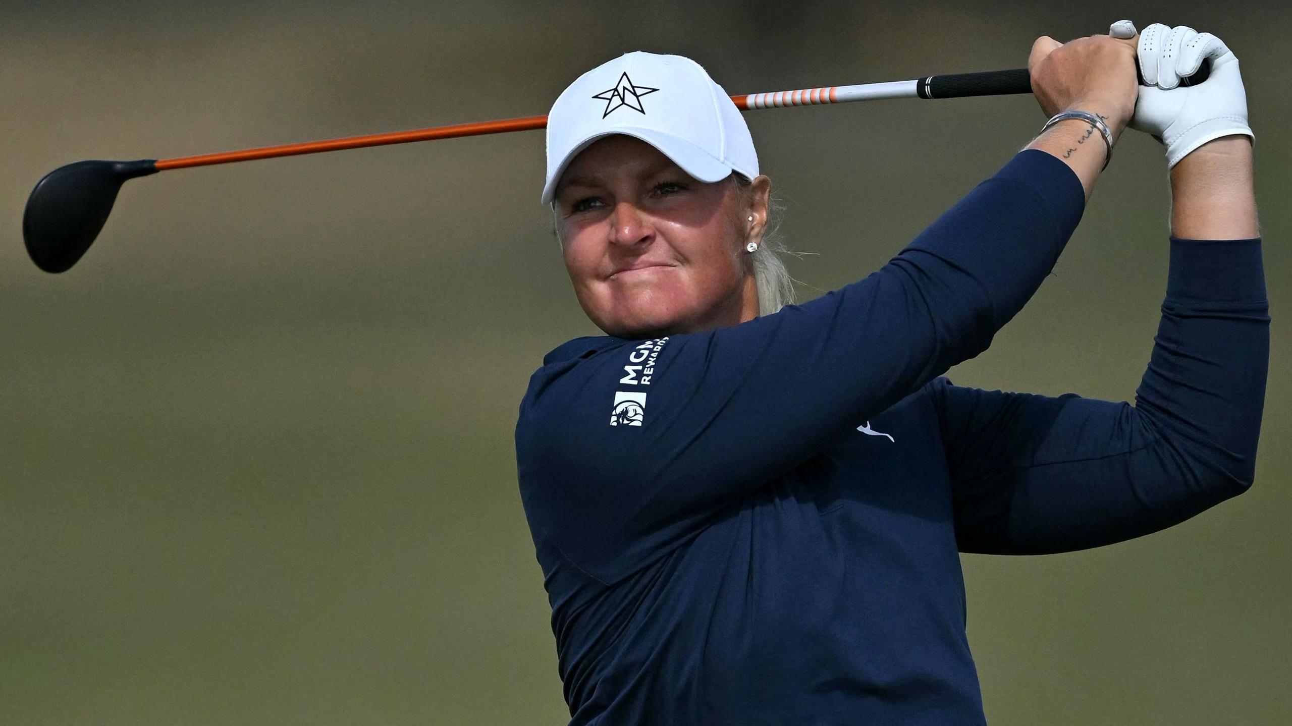 Anna Nordqvist drives a ball
