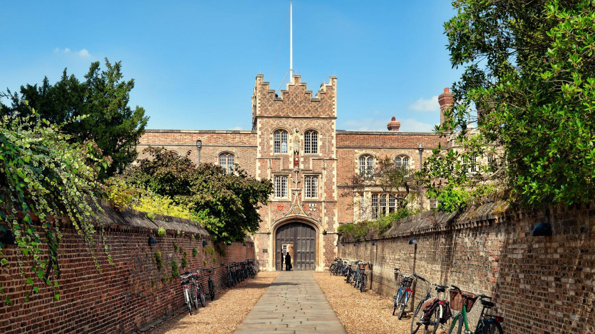 The entrance to Jesus College, University of Cambridge