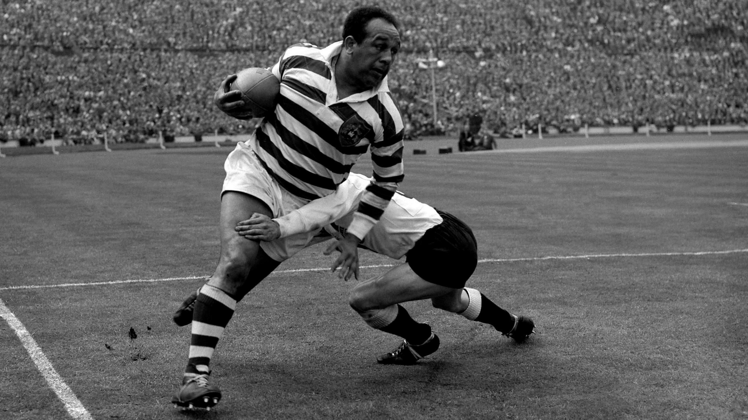 Billy Boston in action for Wigan