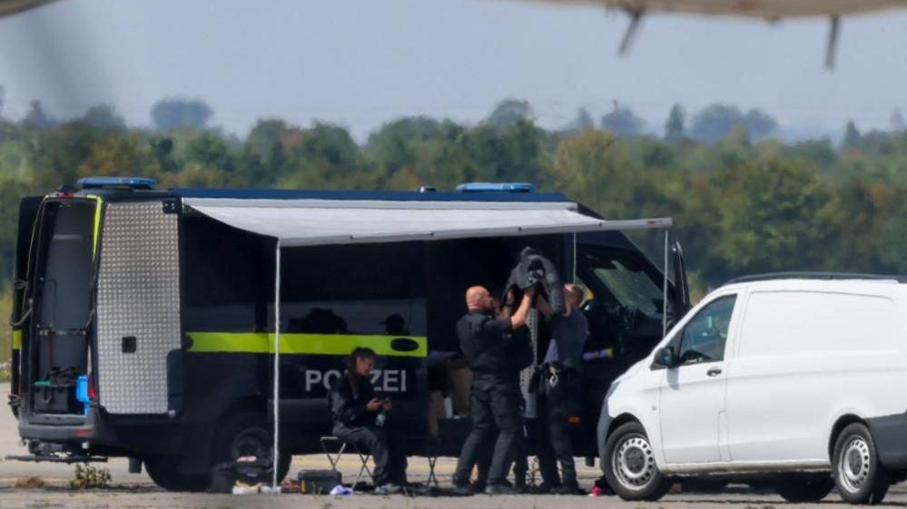 Drone carrying explosives found at German airport, police say Drone carrying explosives found at German airport, police say