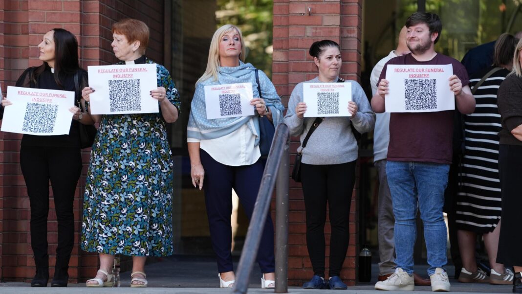 Victims of disgraced funeral boss demand industry regulation Victims of disgraced funeral boss demand industry regulation