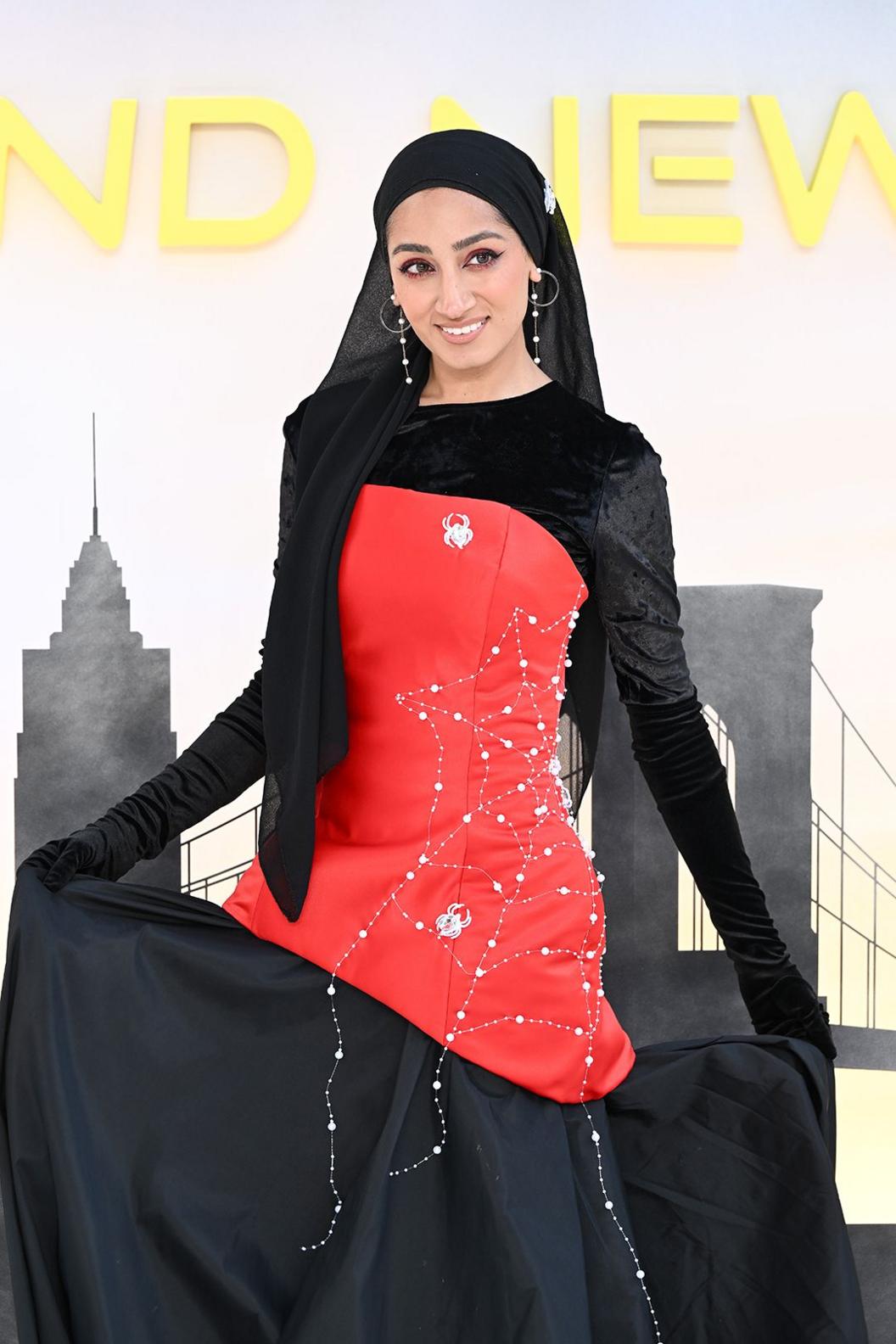 Zainab Jiwa attends the Spider-Man: Brand New Day UK premiere in Odeon Luxe Leicester Square on Wednesday 29th July 2026 in London, England.