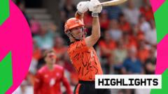 Sunrisers thump Welsh Fire to inch closer to knockouts Sunrisers thump Welsh Fire to inch closer to knockouts