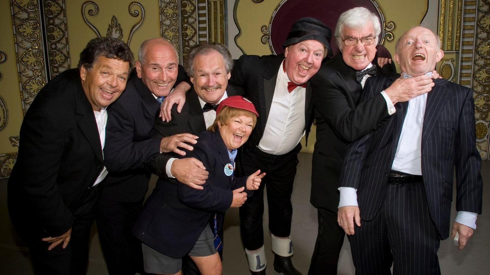 Cannon and Ball, The Krankies, Jimmy Cricket, Frank Carson and Paul Daniels pictured on stage in Blackpool in 2008