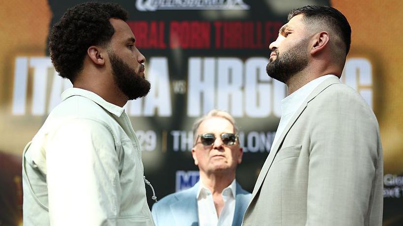 Moses Itauma and FIlip Hrgovic face-off