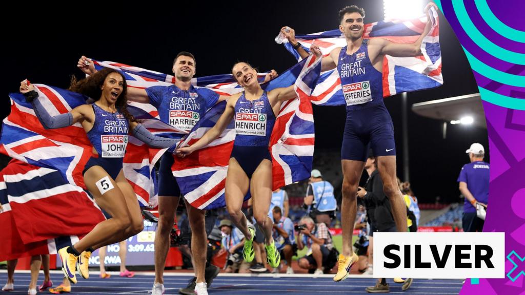 Great Britain win mixed 4x400m relay silver Great Britain win mixed 4x400m relay silver