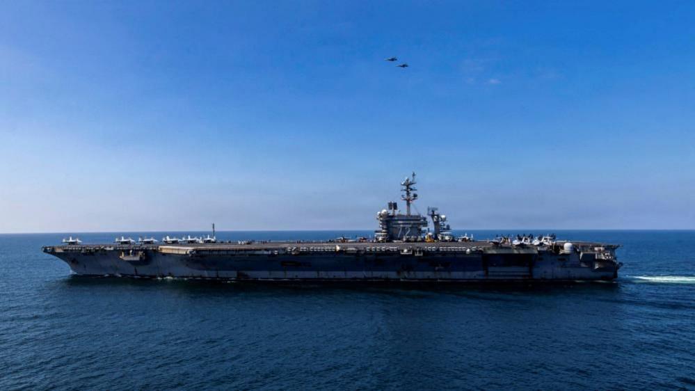 The US Navy Nimitz-class aircraft carrier USS Abraham Lincoln