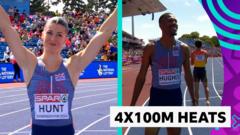 GB’s women and men through to 4x100m relay finals GB’s women and men through to 4x100m relay finals