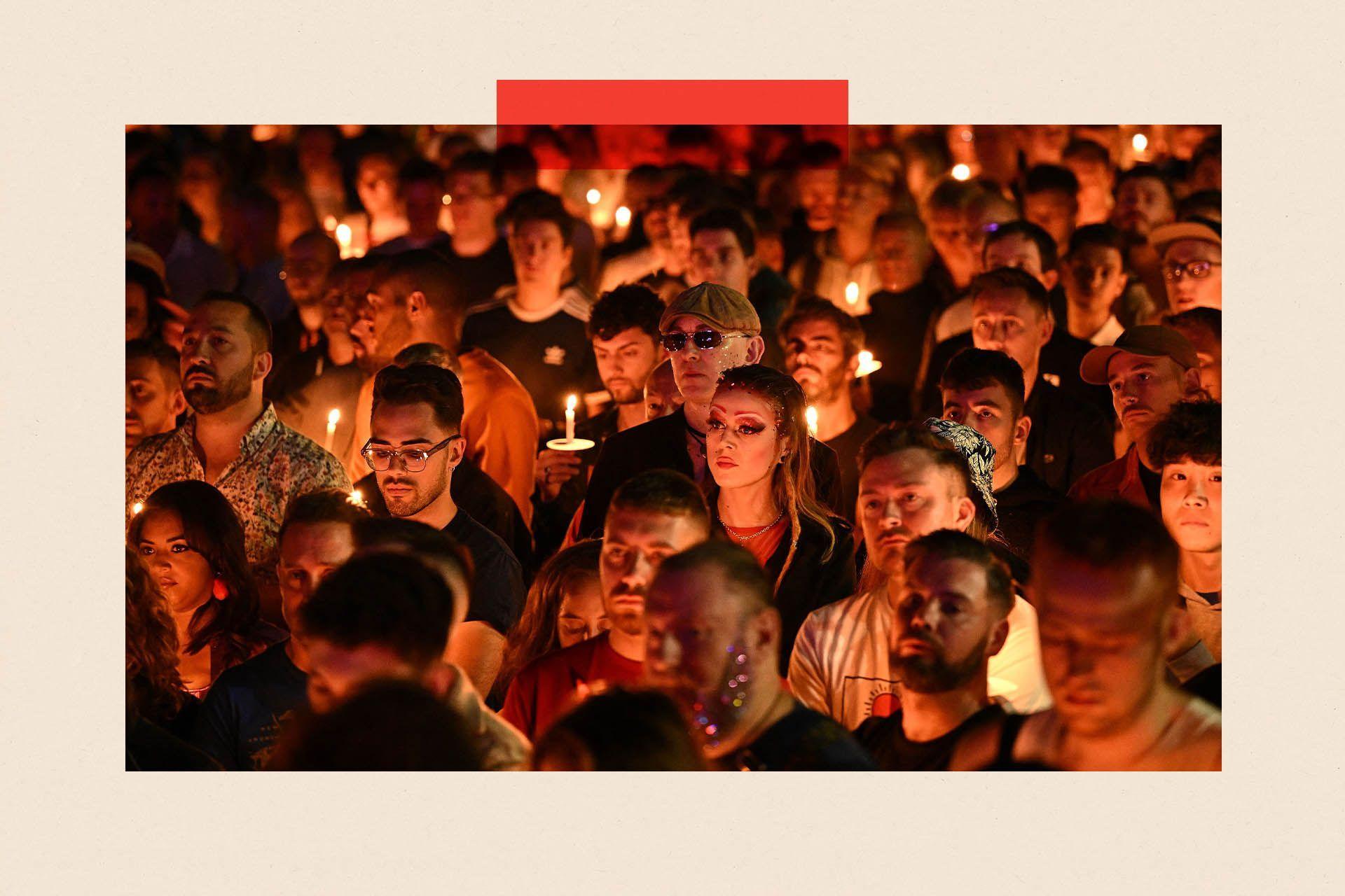 Manchester Pride candlelight vigil in 2022